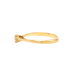 Bague Solitaire en or jaune et diamant