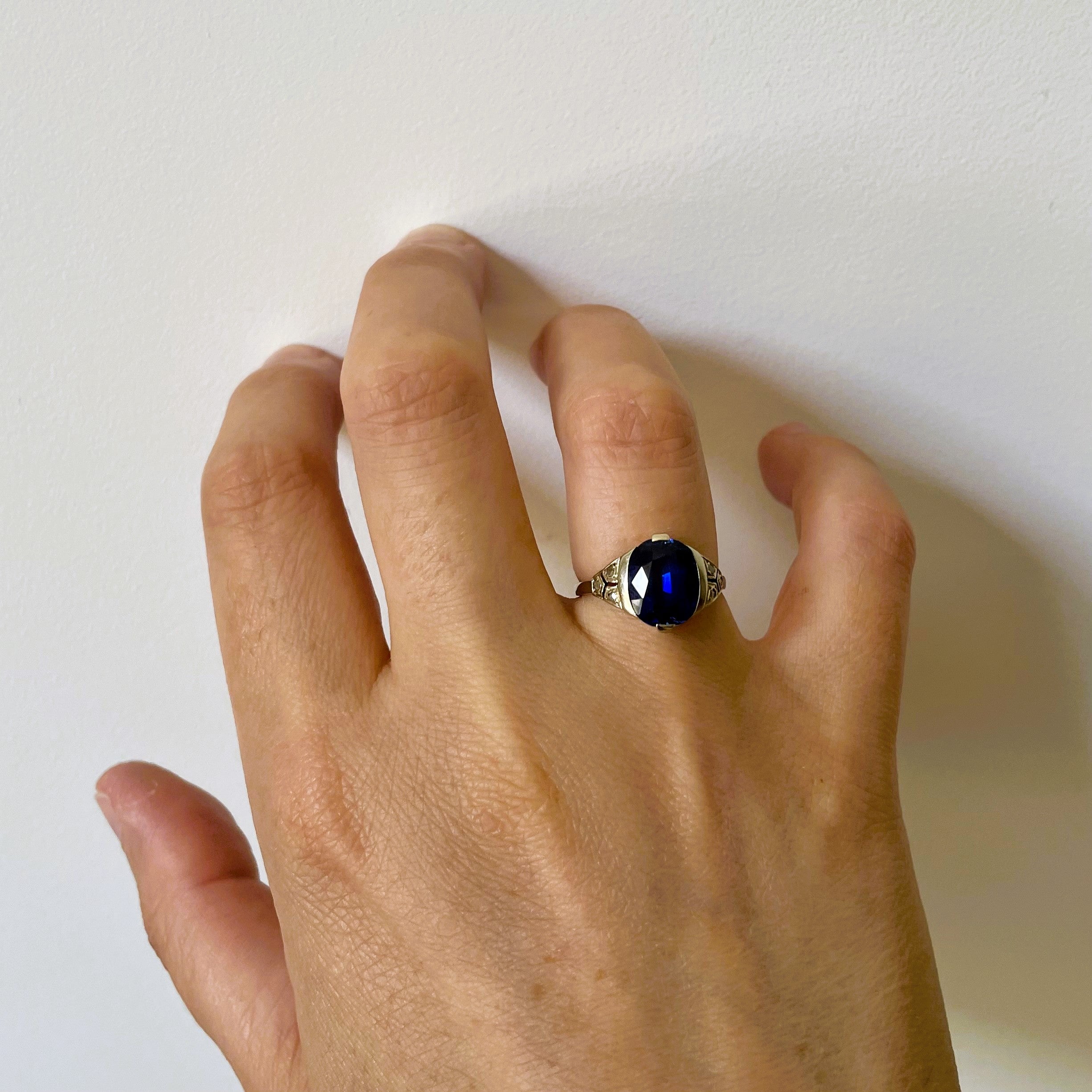 Bague Marguerite en or blanc et diamants