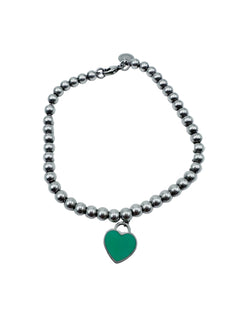 Bracelet Perles TIFFANY & CO. "Return to Tiffany" en argent et émail