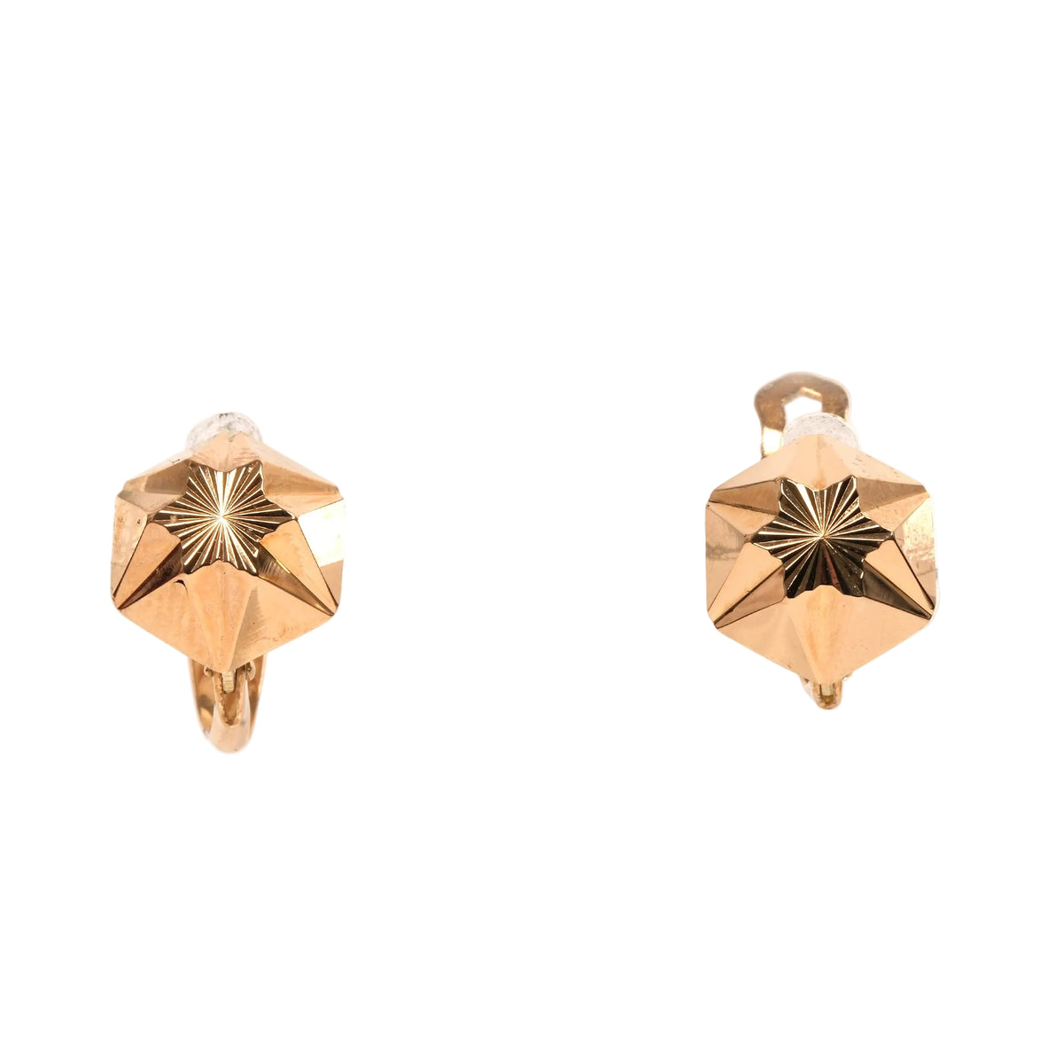 Boucles d'oreilles Dormeuses en or jaune