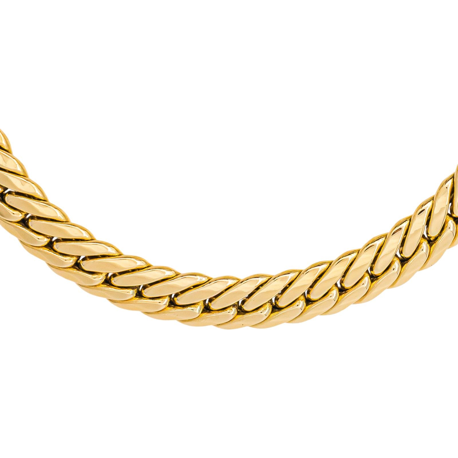 Bracelet maille Anglaise Or jaune