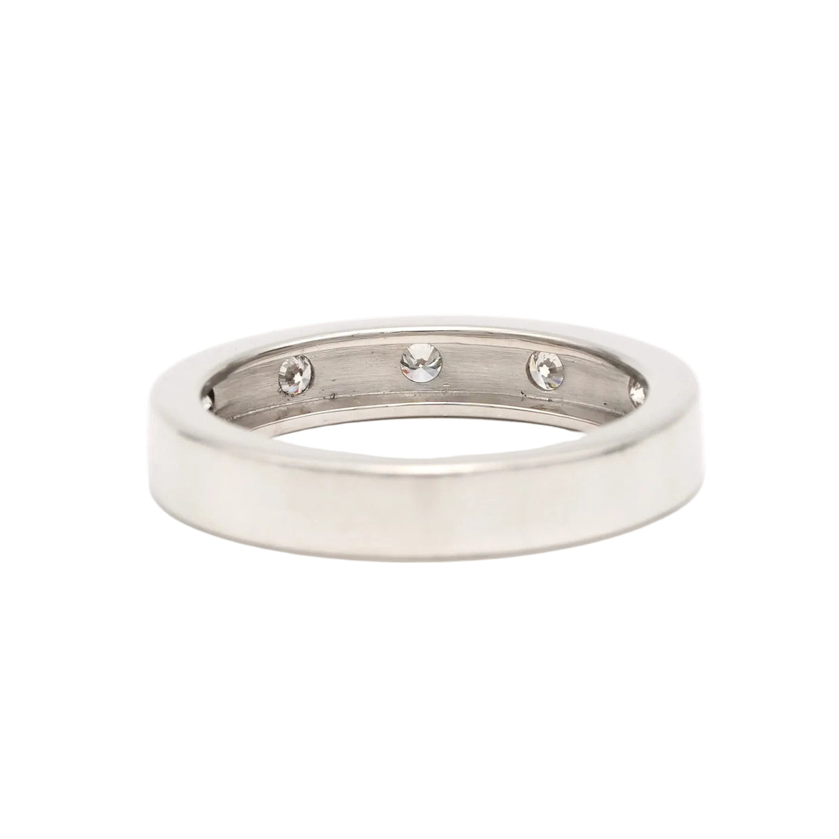 Bague Alliance en or blanc et diamants