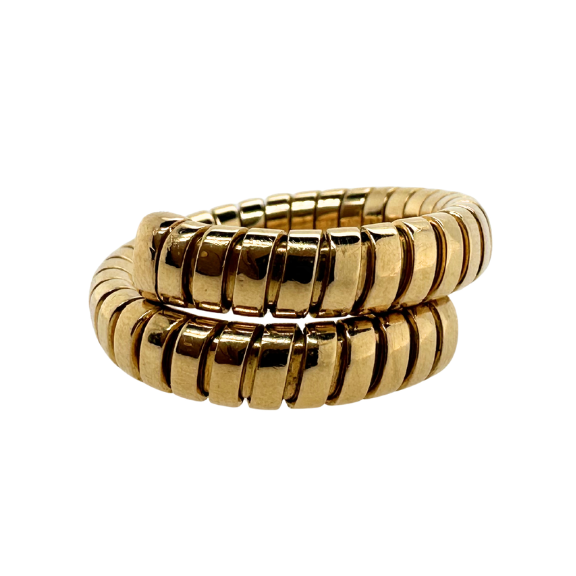 Bague BULGARI "Tubogas" en or jaune