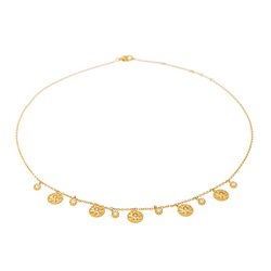 Dior Collier Rose des vents Or jaune Diamant