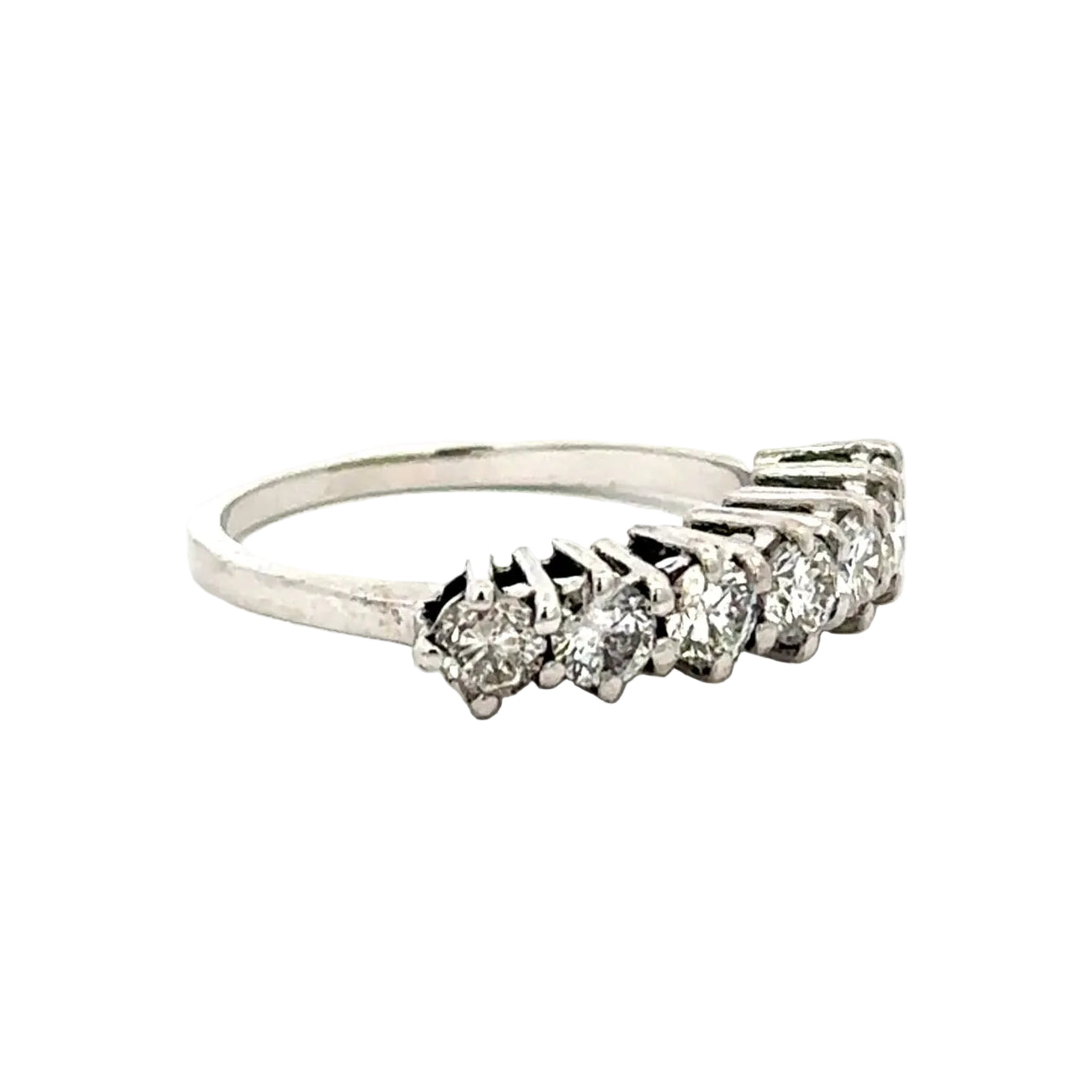 Bague Alliance en or blanc et diamants