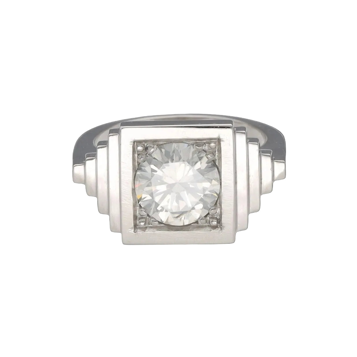 Bague en platine et diamant