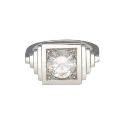 Bague en platine et diamant