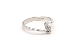 Bague Toi & Moi en or blanc et diamants