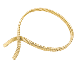 Collier "Tubogas" croisé, or jaune.