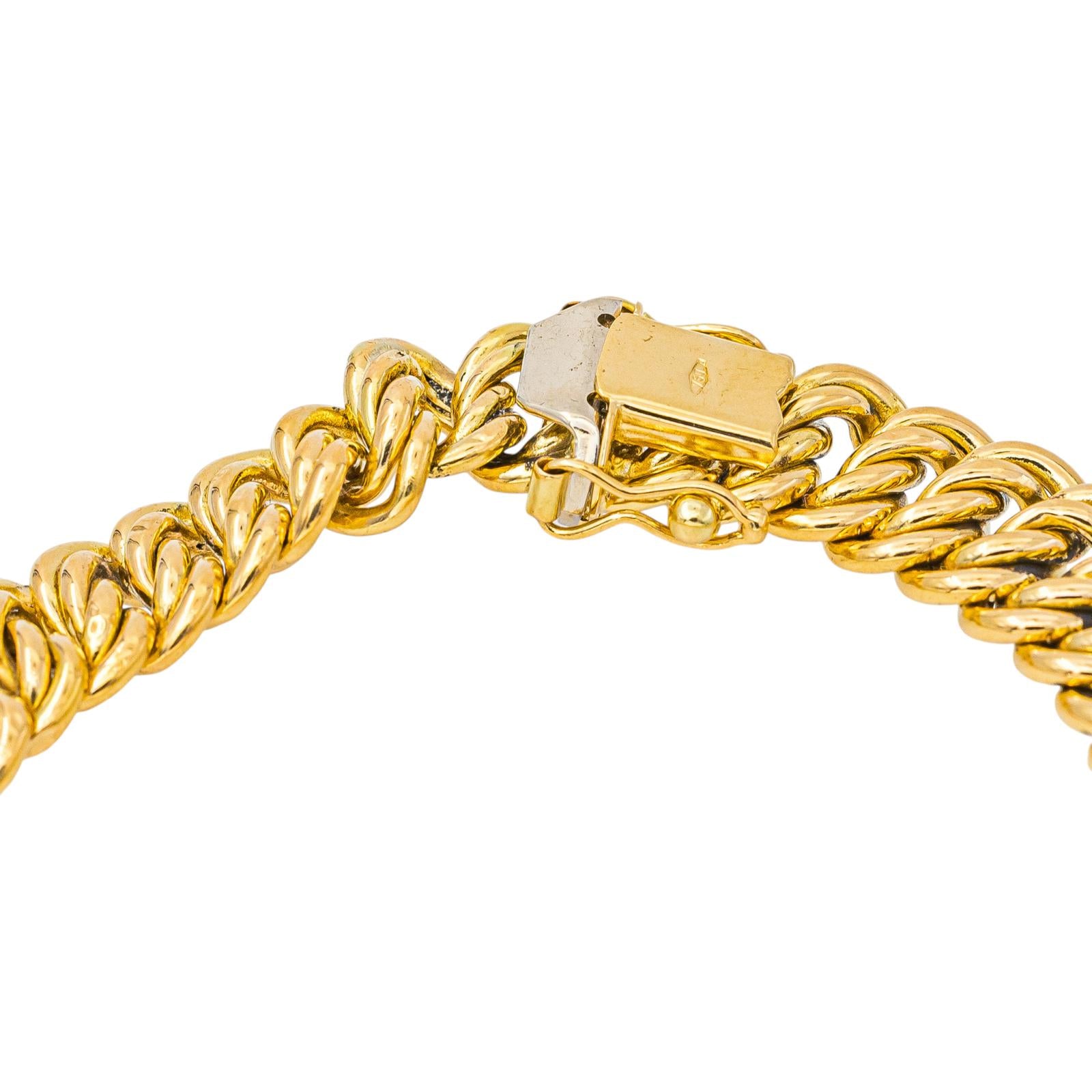 Bracelet Maille américaine Or jaune