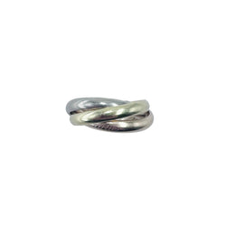Bague CARTIER "Trinity" en or blanc, or jaune et or rose