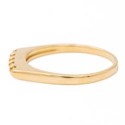 Bague Demi alliance Or jaune  Diamant