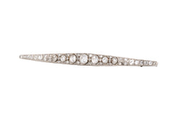 Broche Épingle en platine et diamants