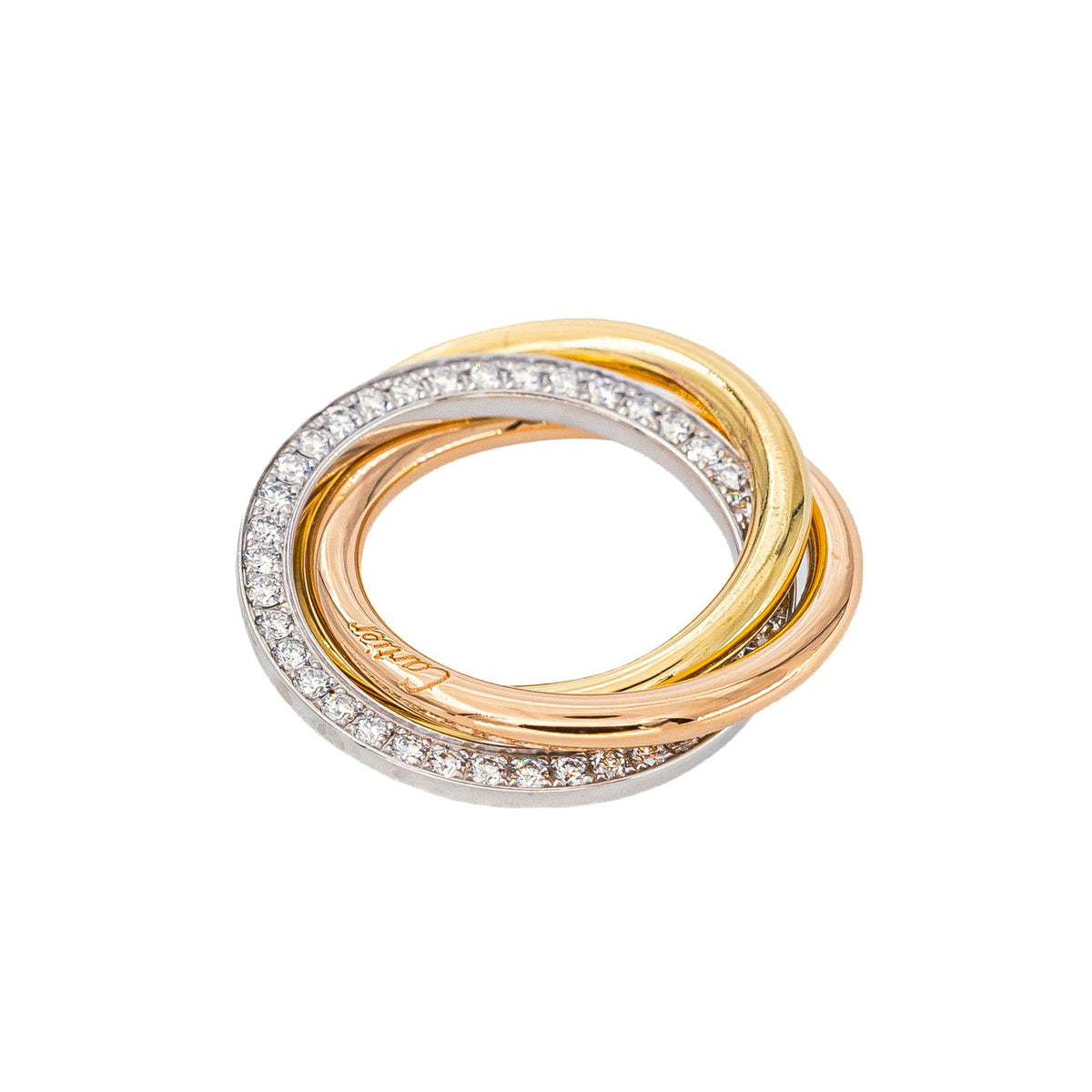 Cartier Bracelet Cordon Trinity Or jaune Diamant