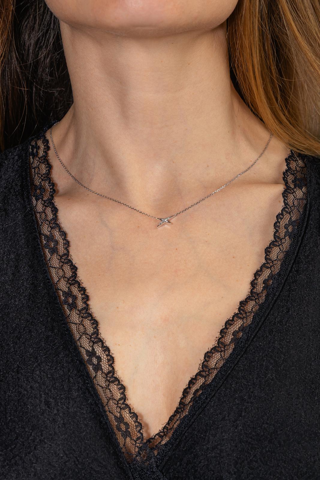 Mauboussin Collier  French Valentine Or blanc  Diamant