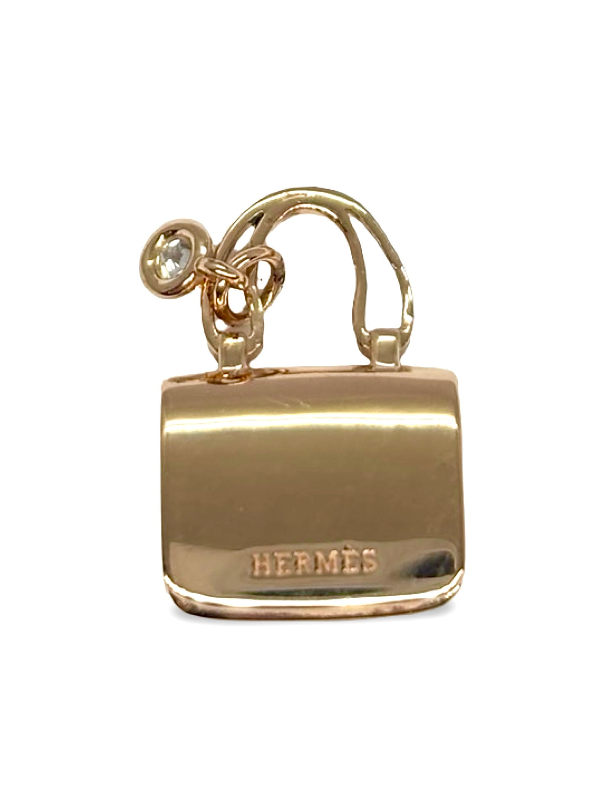 Pendentif HERMÈS Constance en or rose et diamant