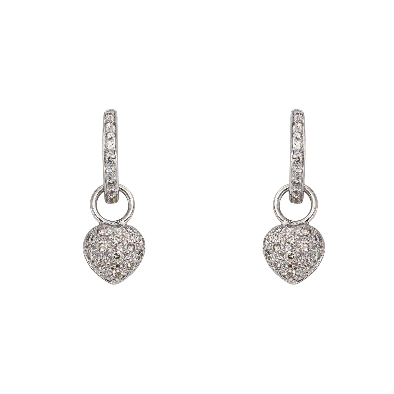 Boucles d'oreilles Or blanc Diamant