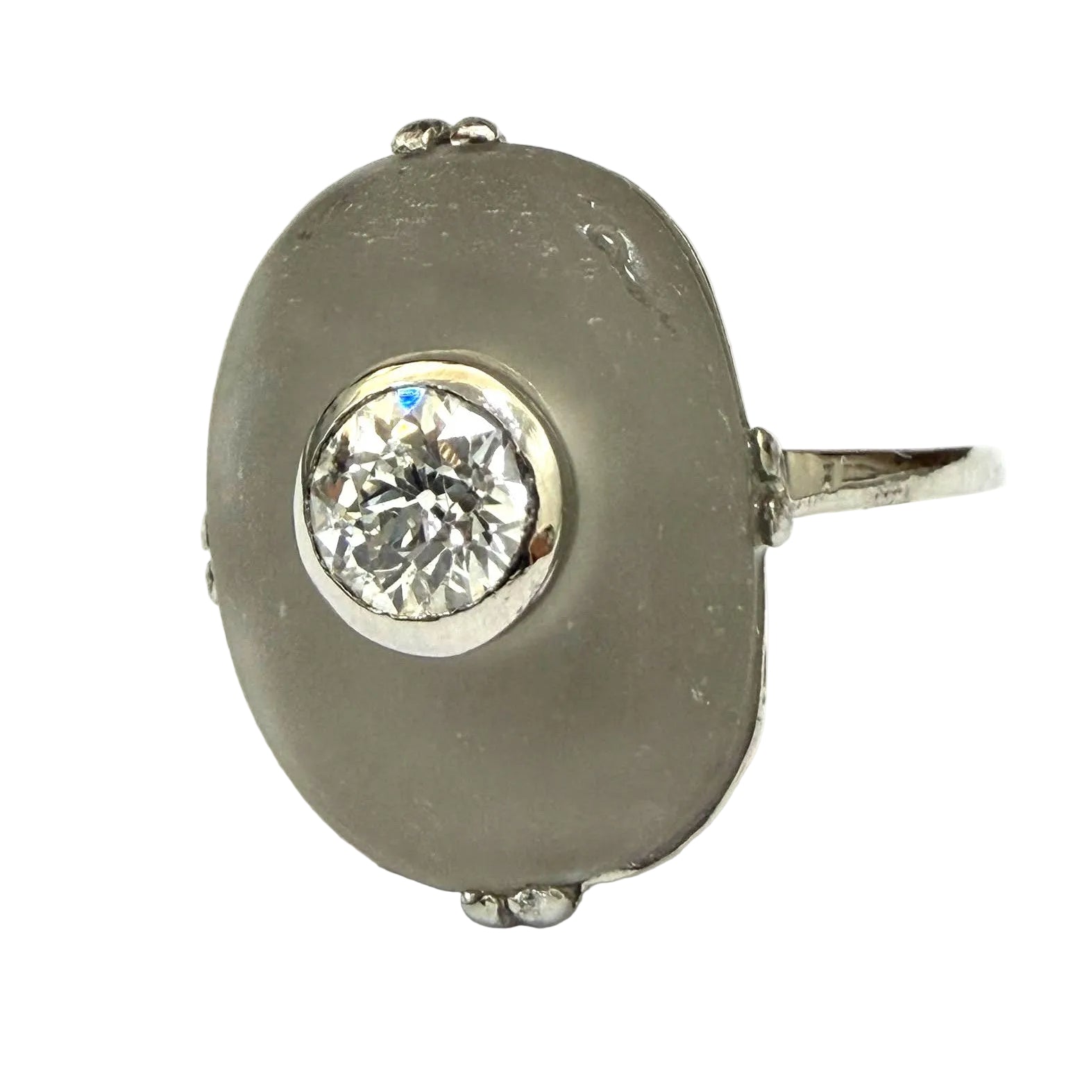 Bague Solitaire en platine et diamant