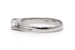 Bague Solitaire en or blanc et diamant