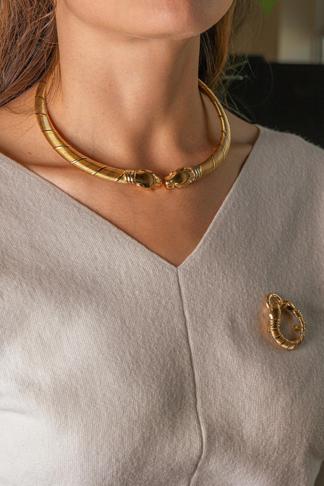 Cartier Collier Torque Panthère Or jaune