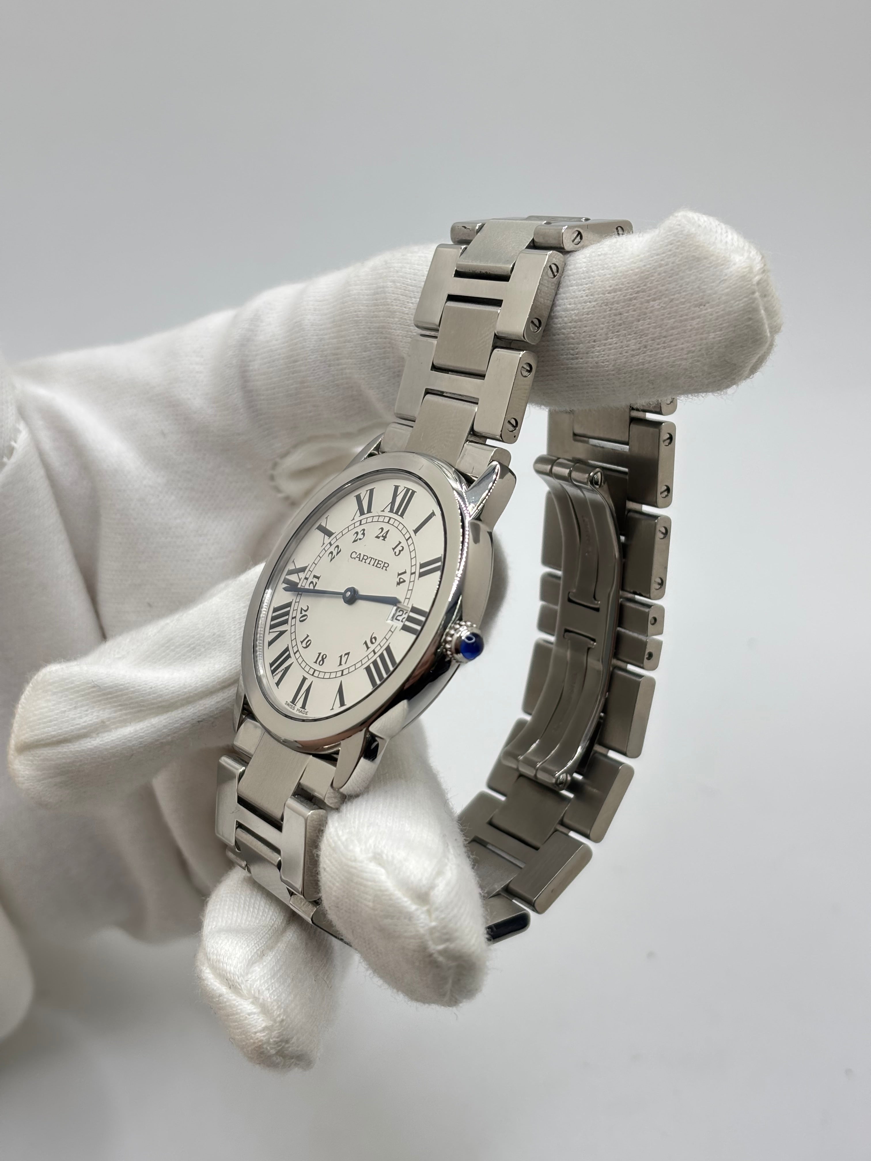 Montre CARTIER "Ronde Solo" en acier