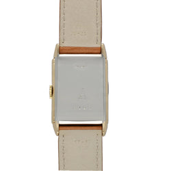 Montre JAEGER LECOULTRE "Reverso Vintage" en or blanc, or jaune et cuir