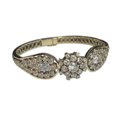Bracelet en or blanc et diamants