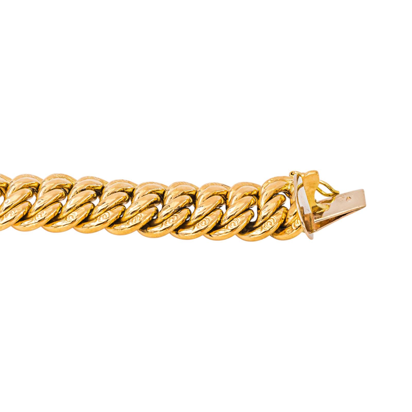 Bracelet Maille en or jaune