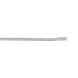 Collier Or blanc Saphir rose