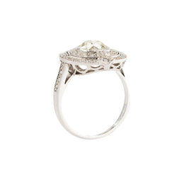 Bague Entourage en or blanc, platine et diamants