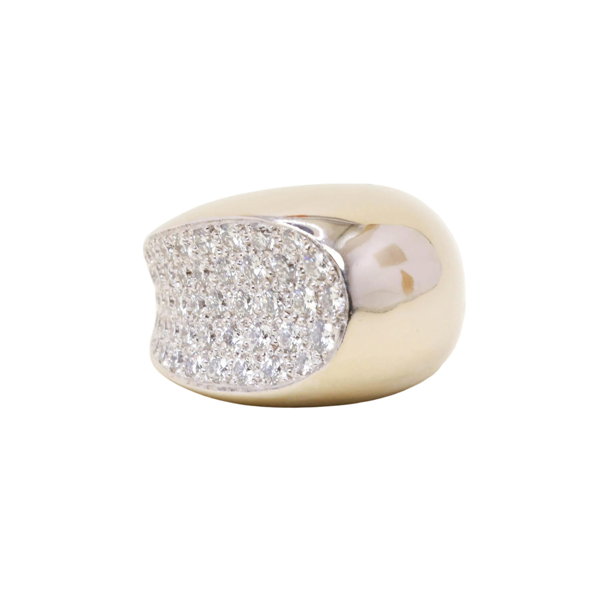 Bague Jonc FRED "Candy" en or blanc et diamants