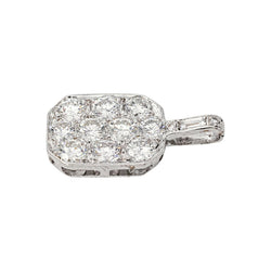 Pendentif  Or blanc  Diamant