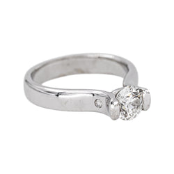 Bague Solitaire Or blanc Diamant