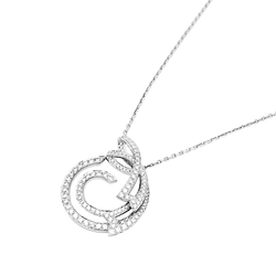 Sautoir Van Cleef & Arpels, "Contes d'Hiver", or blanc et diamants.