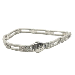 Bracelet Maille CHIMENTO en or blanc et diamants