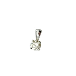 Pendentif en or blanc et diamant