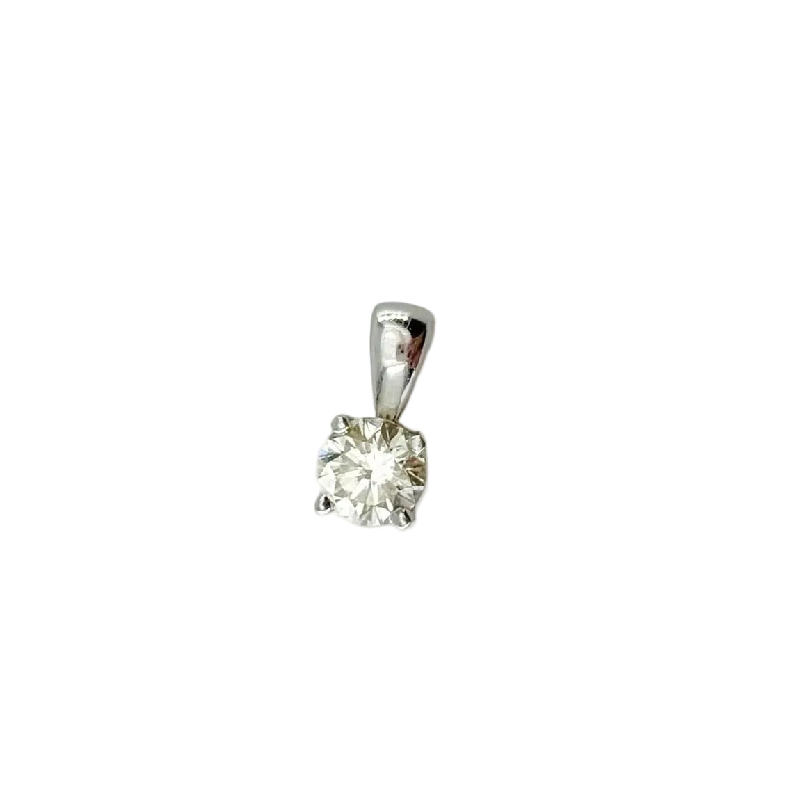 Pendentif en or blanc et diamant