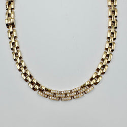 Collier Maille CARTIER "Panthère" en or jaune et diamants