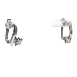 Boucles d'oreilles Dormeuses en or blanc et diamants