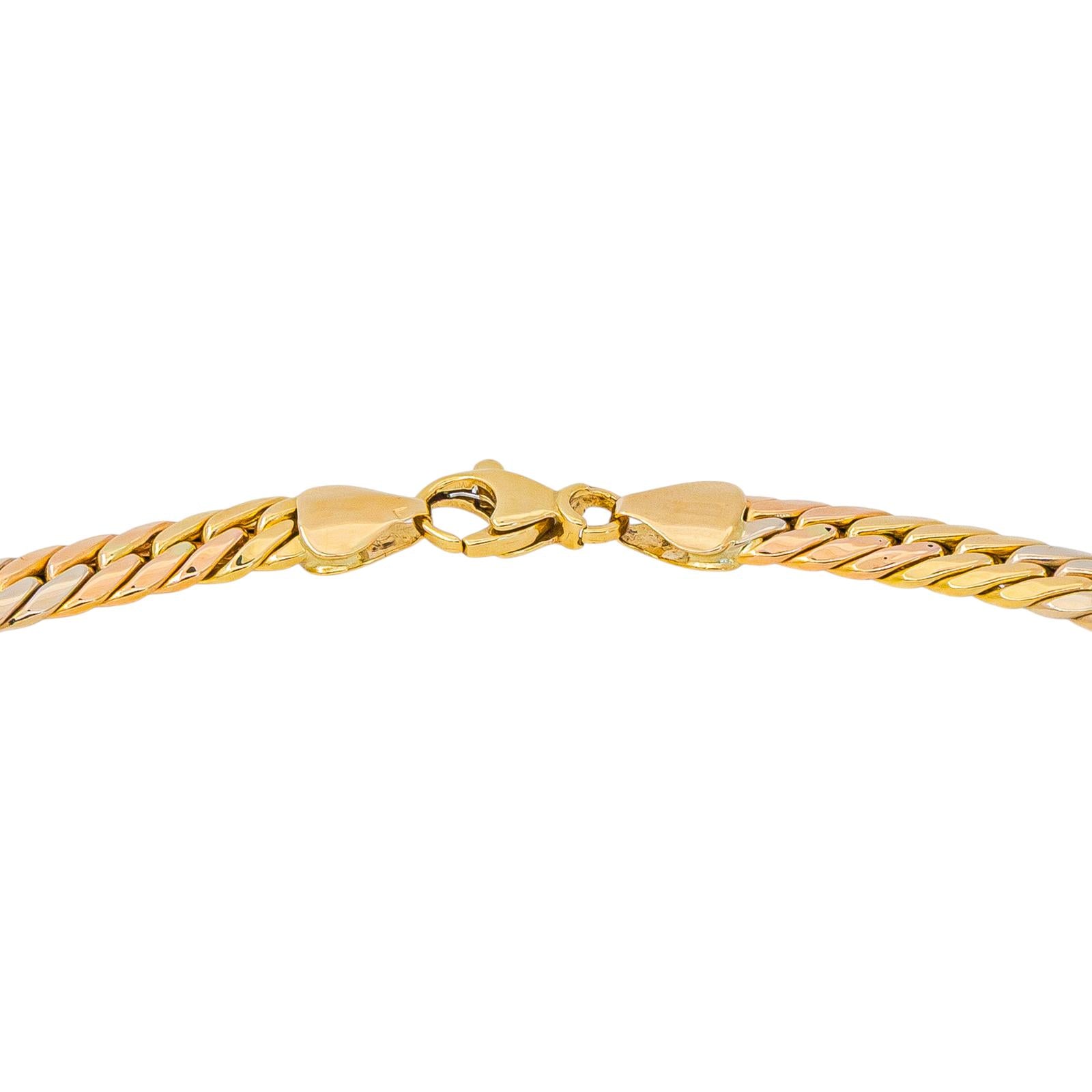 Collier Maille anglaise Or jaune