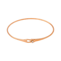 Bracelet Jonc DINH VAN "Serrure" en or rose et diamant