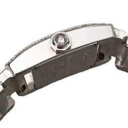 Montre CARTIER "Tankissime" PM en or blanc, acier et diamants