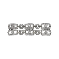 Broche Épingle en or blanc et diamants