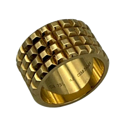 Bague Bandeau BOUCHERON "Clou de Paris" en or jaune