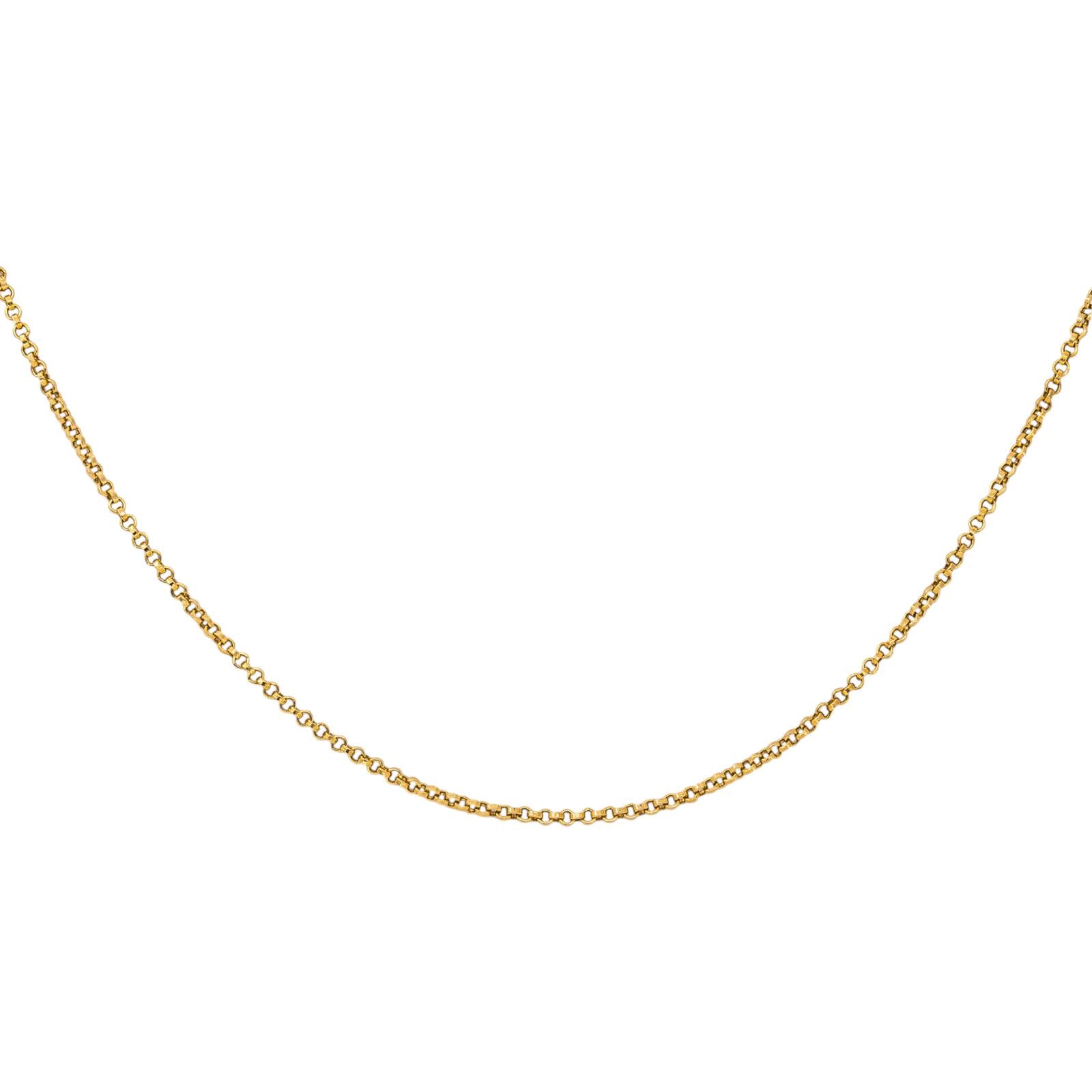 Collier maille Forçat Or jaune