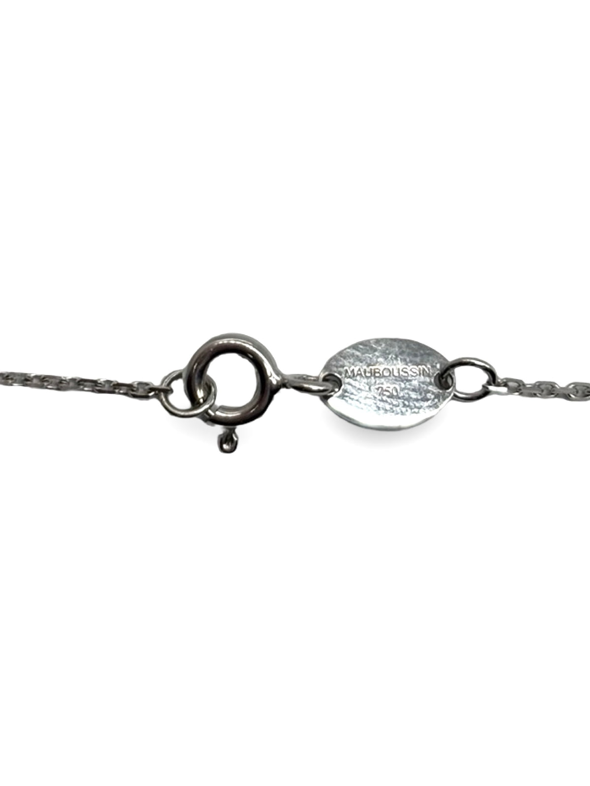 Collier Pendentif MAUBOUSSIN en or blanc et diamant