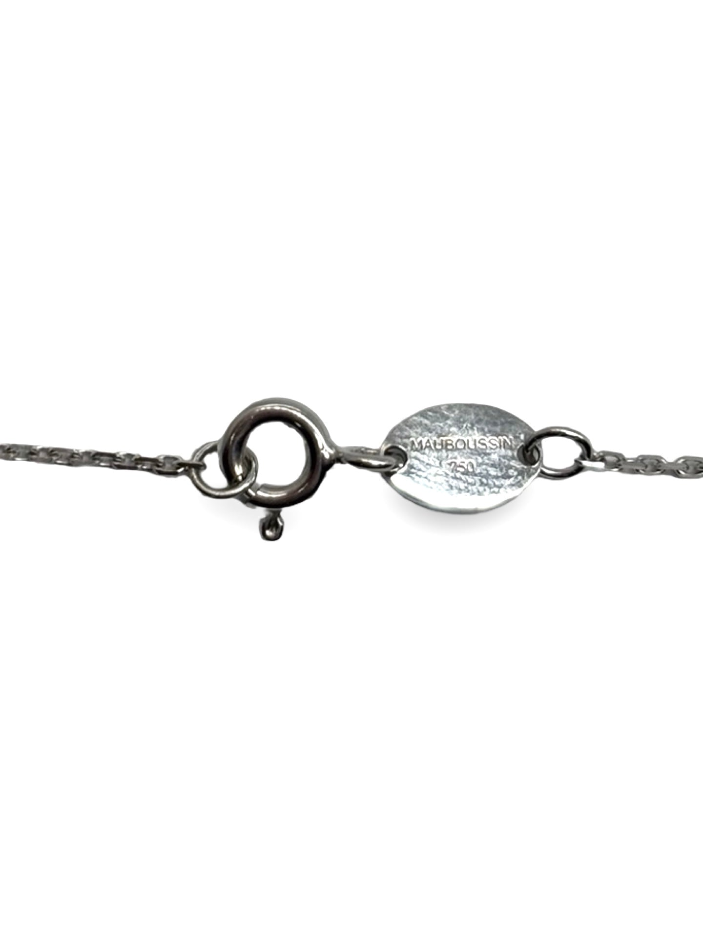 Collier Pendentif MAUBOUSSIN en or blanc et diamant