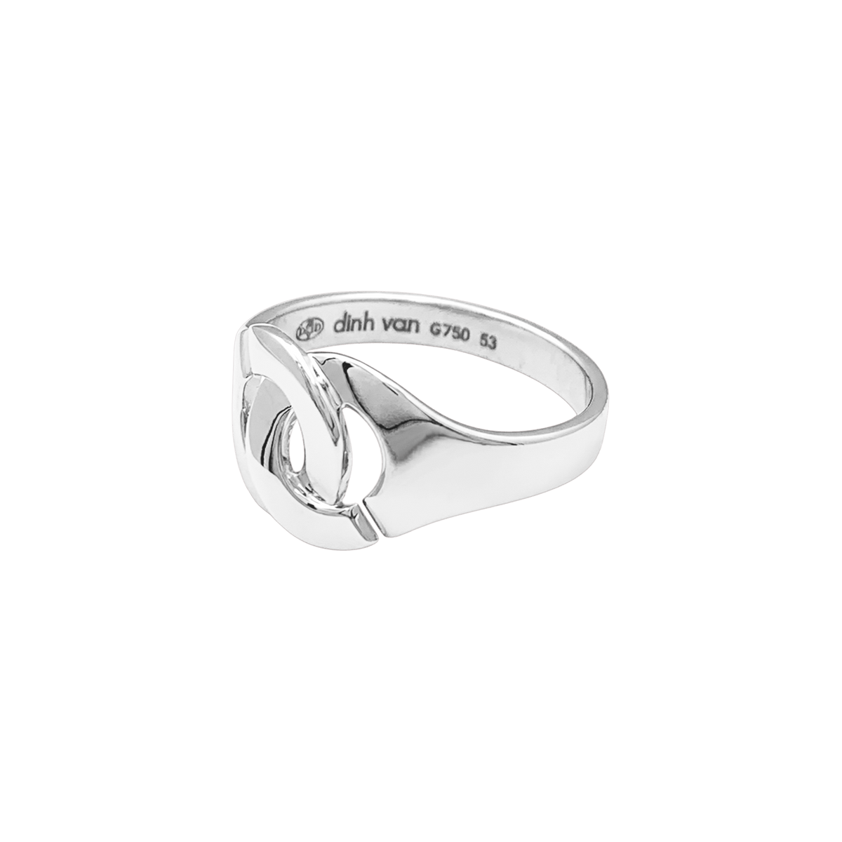 Bague DINH VAN "Menottes R10" en or blanc