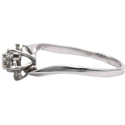 Bague Marguerite en or blanc et diamants