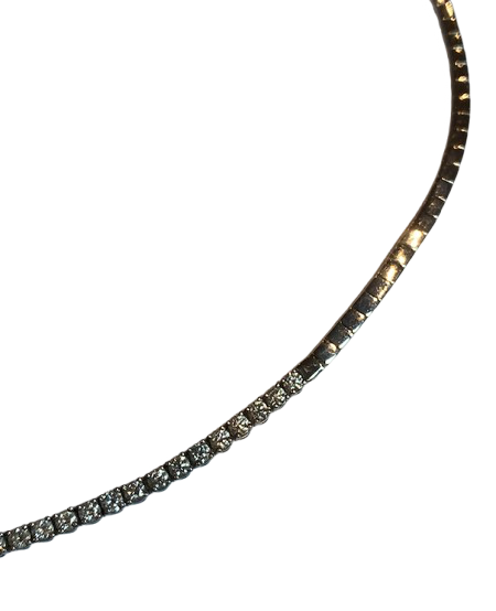 Collier Rivière en or blanc et diamants
